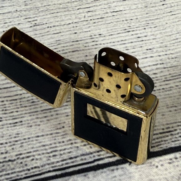 Zippo Vintage Black Gold Elegance B XIII Lighter - Picture 6 of 10